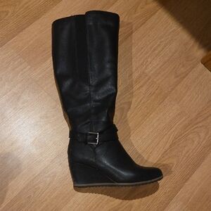 Knee High Wedge Boots